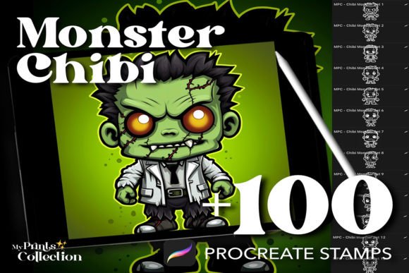 100 Procreate Chibi Monster Stamps: Unlocking Whimsy in Digital Art