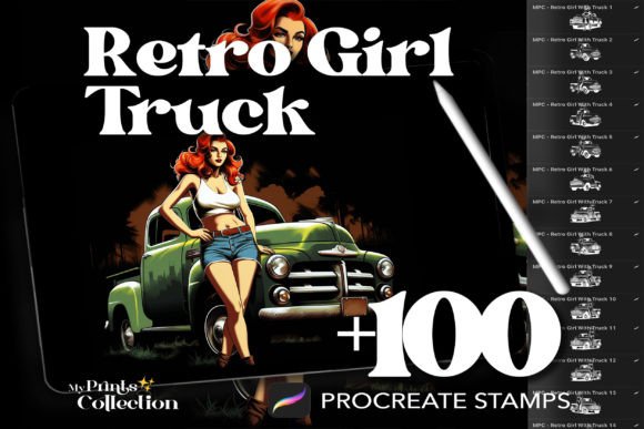 100 Procreate Retro Girl Truck Stamps: A Strategic Asset for Digital Creators
