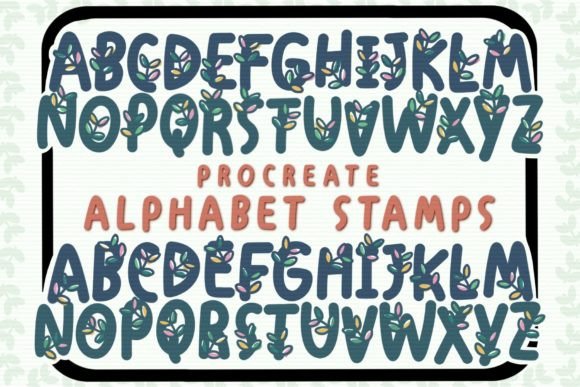 Integrating the Procreate Leafy Alphabet Stamp Brush Set into Your Digital Design Workflow