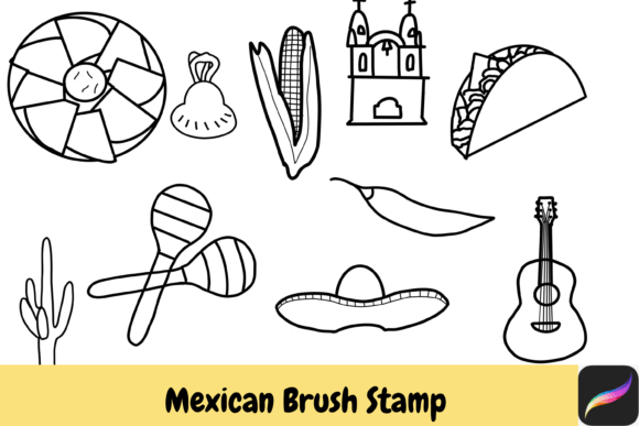 Mexican Procreate Brush Stamps IPAD Guide