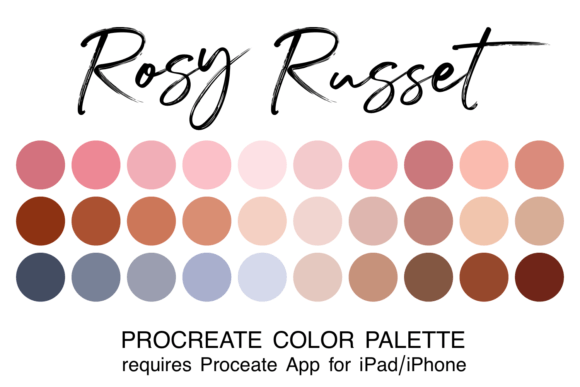 Rosy Russet Procreate Color Palette: Streamlining Your Digital Art Workflow