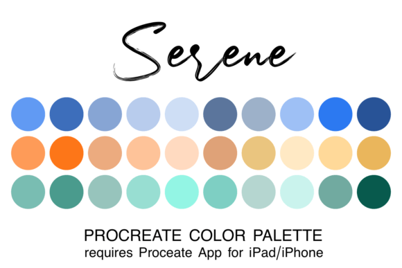 Serene Procreate Color Palette: Streamlining Your Digital Art Workflow