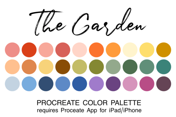 The Garden Procreate Color Palette: Bringing Nature to Your Digital Canvas