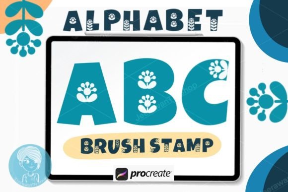 Unlock Creative Freedom with the Alphabet Brush Stamp Procreate Flower Collection